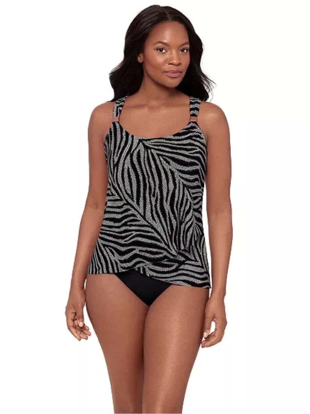 NWT Miraclesuit
Women's Dazzle Scoop Neck Tankini Top